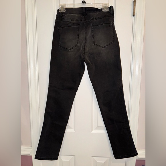DG2 Diane Gilman Black Stretch Jeans with Colorful Stitching down sides Size 4 - Picture 7 of 16